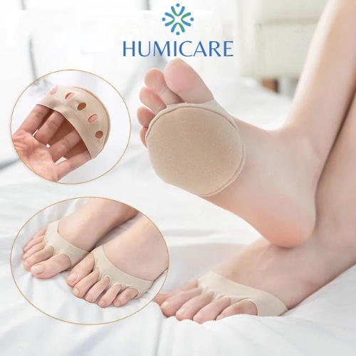 Tất vớ xỏ ngón lót nửa bàn chân vô hình chống trượt mũi chân khi mang giày cao gót SA12HUMI