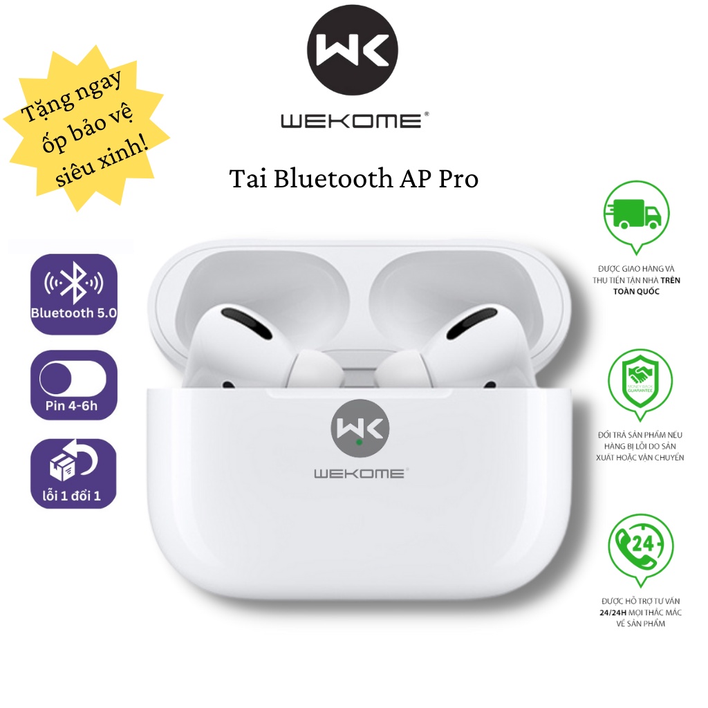 Tai Nghe Bluetooth AP Pro Pin Bền Cảm ứng Nhạy