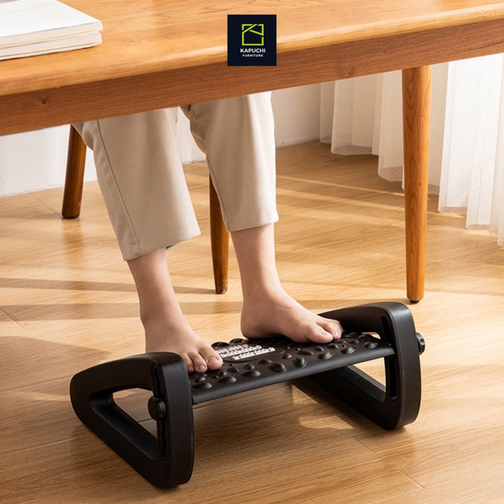 Ghế Kê Chân Massage Công Thái Học Điều Chỉnh Đúng Dáng Ngồi KAPUCHI - KN62