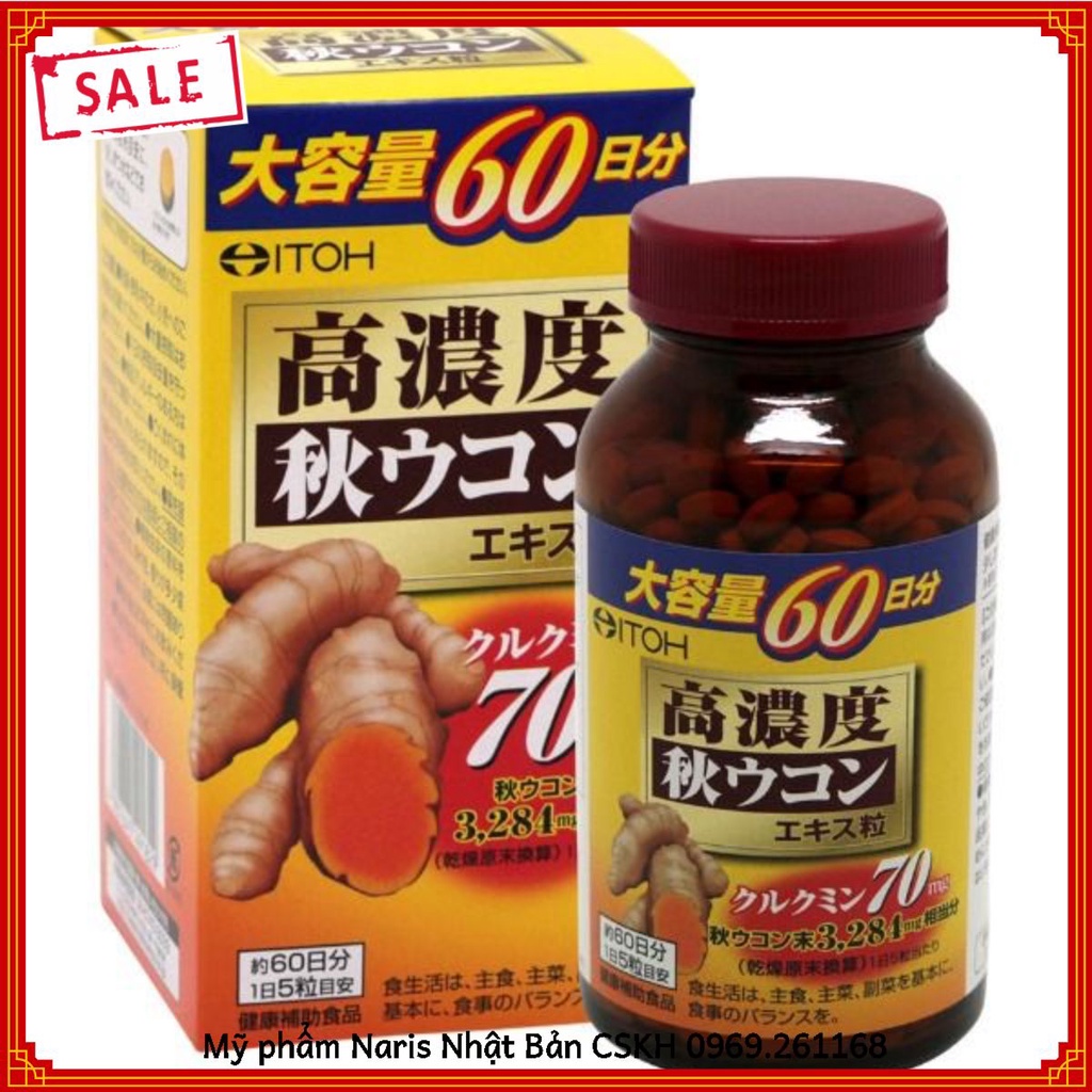 Nghệ Nano Curcumin Itoh Naris - Hàng nội địa Nhật Bản