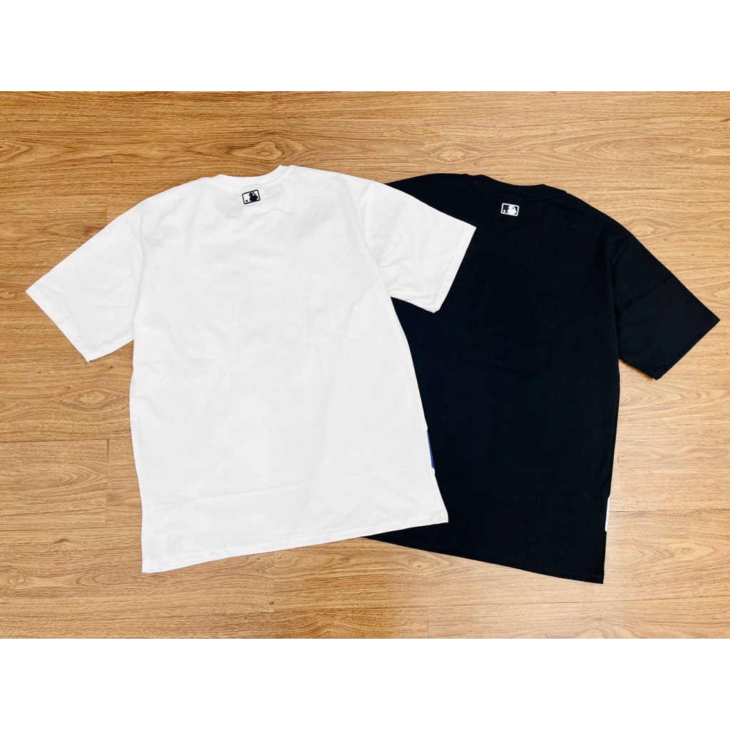 Áo Thun Unisex Chất Cotton 100% 4 Màu Logo To Rỗng Trắng/Tím/Đen/Xanh Dn.Storevnxk