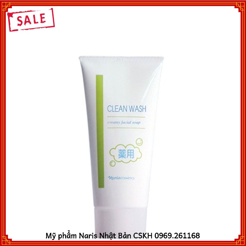 Sữa Rửa Mặt Tẩy Trang Naris GN Clean Wash Creamy Facial Soap 120g