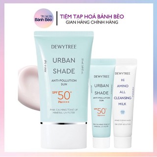 (Tặng mini 10ml + SRM 10ml) Kem Chống Nắng Dewytree Dewy tree Urban Shade Anti Pollution SPF50+ PA++++ 50ml