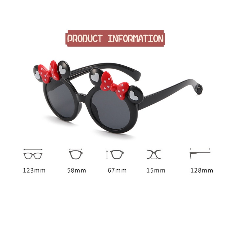 Kính Chống Nắng Tia UV Họa Tiết Hoạt Hình Dễ Thương Cho Bé Trai Và Gái