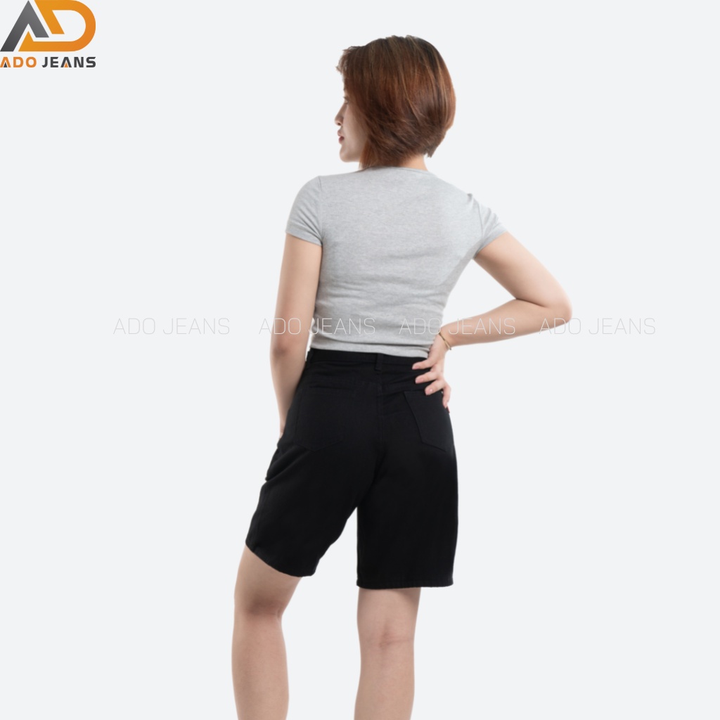 Quần lửng ngố kaki nữ lưng cao ống rộng có Bigsize XXL