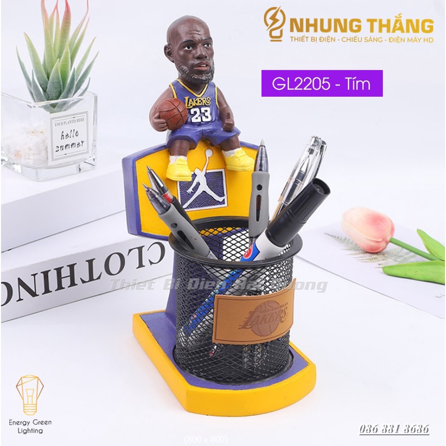 Ống Đựng Bút Mô Hình Cầu Thủ Bóng Rổ Ngồi GL2205 - Decor Trang Trí Căn Phòng - Thiết Kế Độc Đáo,Tiện Dụng