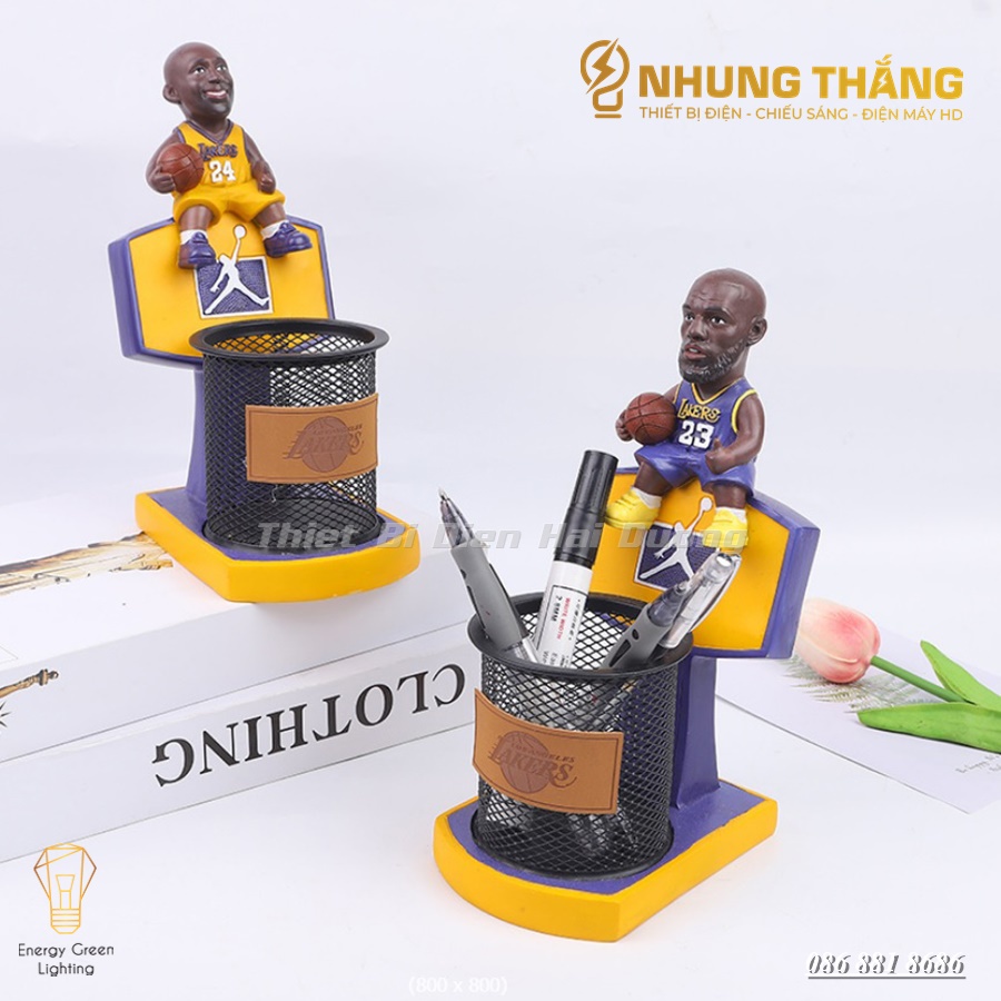 Ống Đựng Bút Mô Hình Cầu Thủ Bóng Rổ Ngồi GL2205 - Decor Trang Trí Căn Phòng - Thiết Kế Độc Đáo,Tiện Dụng