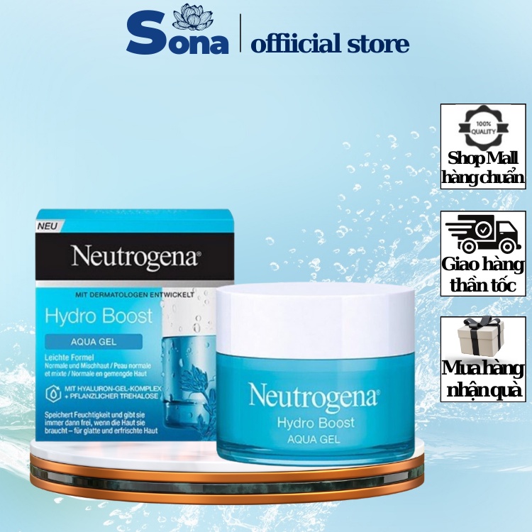 Kem Dưỡng Ẩm Neutrogena Hydro Boost Aqua Gel,Water Gel 50ML Cấp Nước Làm Đẹp Da