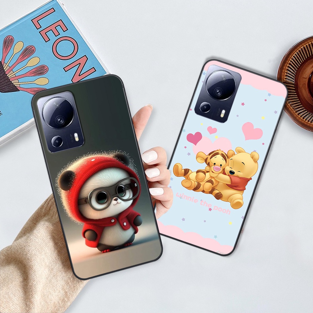 Ốp Xiaomi Civi 2 5G in hình gấu cute dễ thương siêu xinh đáng yêu