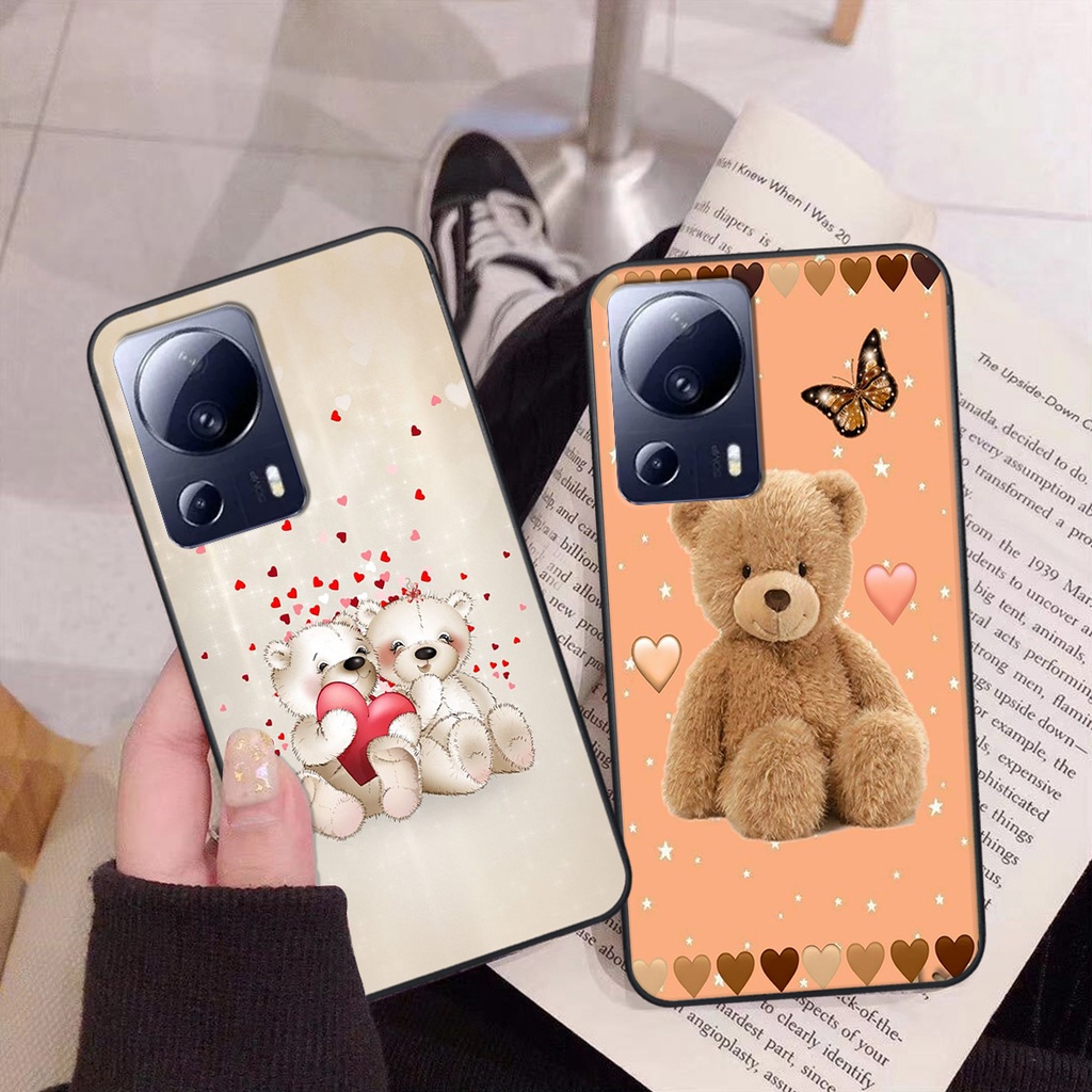 Ốp Xiaomi Civi 2 5G in hình gấu cute dễ thương siêu xinh đáng yêu