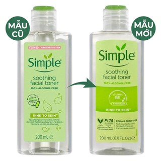 Nước hoa hồng SIMPLE mẫu mới không chứa cồn