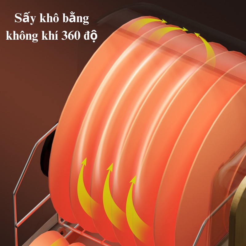 Máy sấy bát đũa, Máy khử khuẩn bát đũa tiệt trùng bình sữa cho bé bằng tia UV - Bảo hành 12 tháng