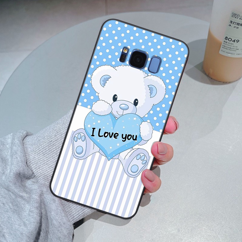 Ốp Samsung S8 / S8 Plus / S8+ in hình gấu cute dễ thương siêu xinh đáng yêu