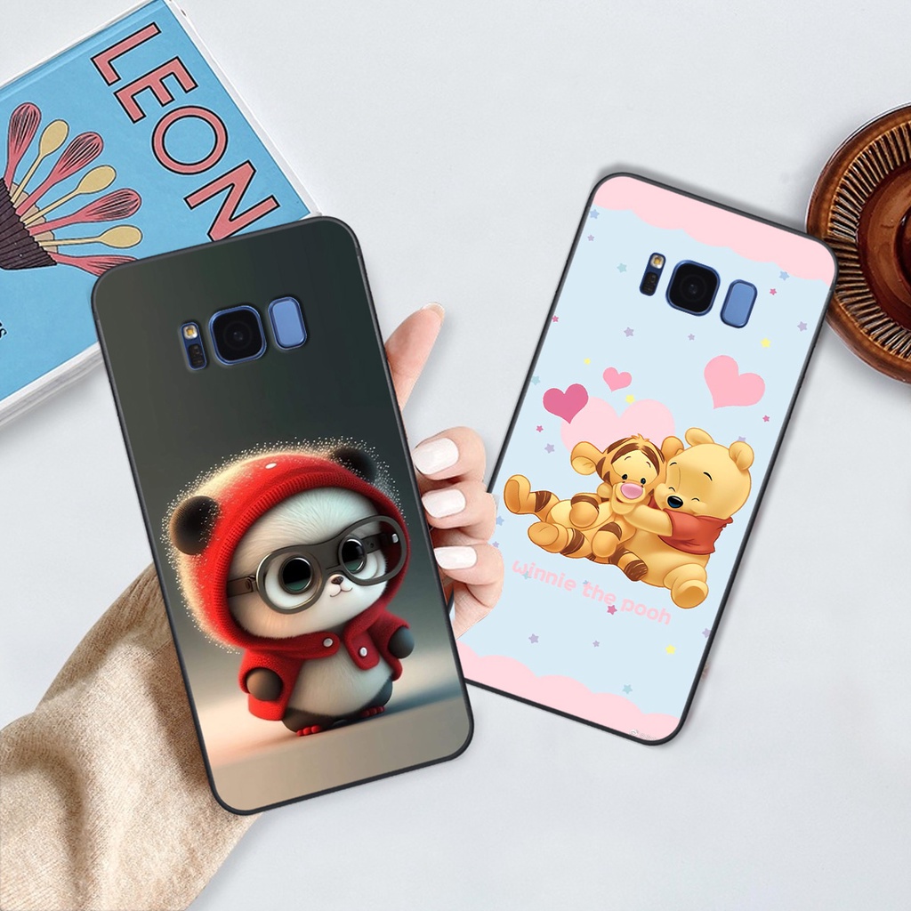 Ốp Samsung S8 / S8 Plus / S8+ in hình gấu cute dễ thương siêu xinh đáng yêu