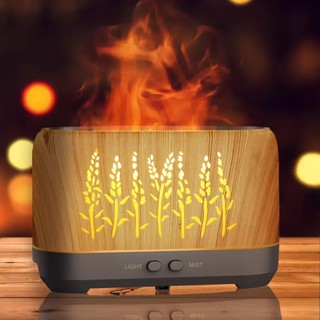 Máy Xông Tinh Dầu Đèn Xông Tinh Dầu Lửa Cháy 3D Bảo Hành 18 tháng (Tặng Tinh Dầu và Remote)
