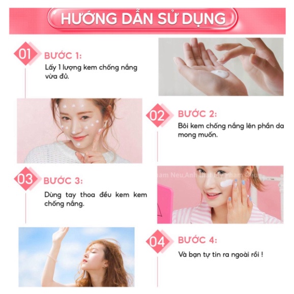 Kem Chống Nắng SJM Medical Chống Nước, Nâng Tone, Dành Cho Da Dầu Mụn, Da Thường, Da Khô Hàn Quốc Chính Hãng 60ml CN05