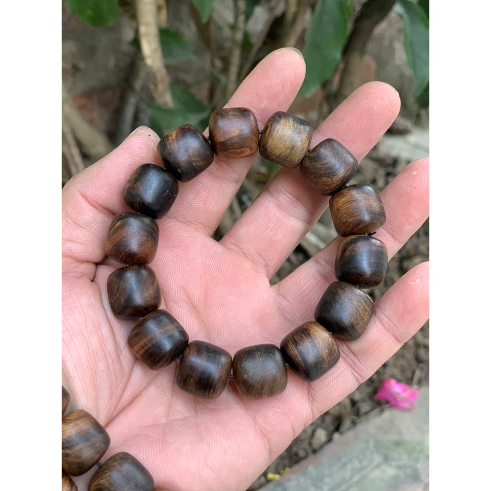 Vòng bách chìm hạt soan 14 ly gỗ thơm