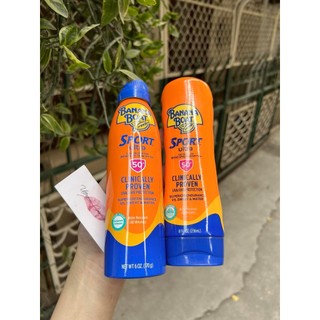 Xịt và kem chống nắng BANANA BOAT Sport