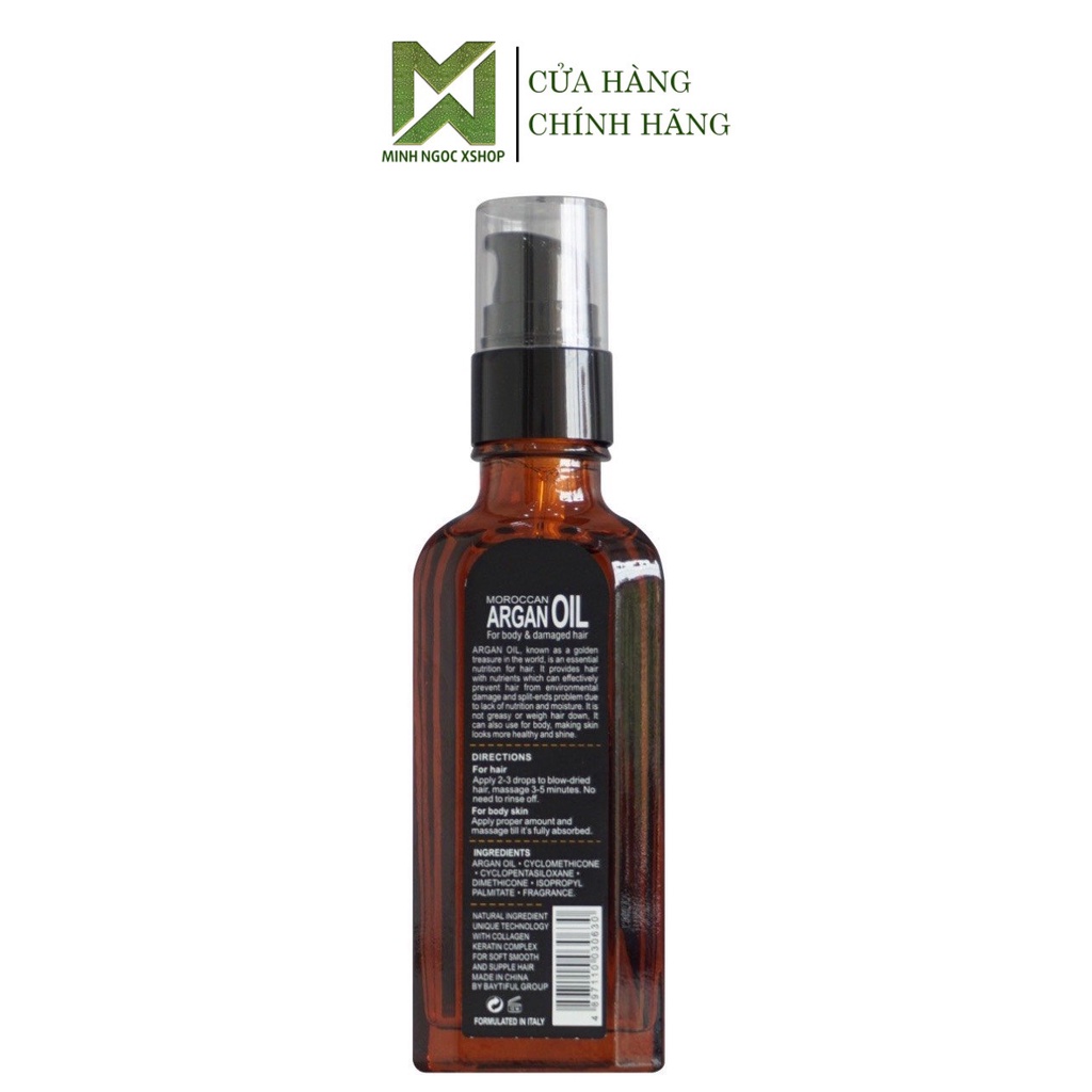 Tinh dầu dưỡng tóc phục hồi Pallamina Argan Oil 60ML chính hãng