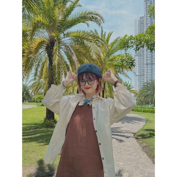 Daisy shirt - Áo sơmi kiểu tay phồng