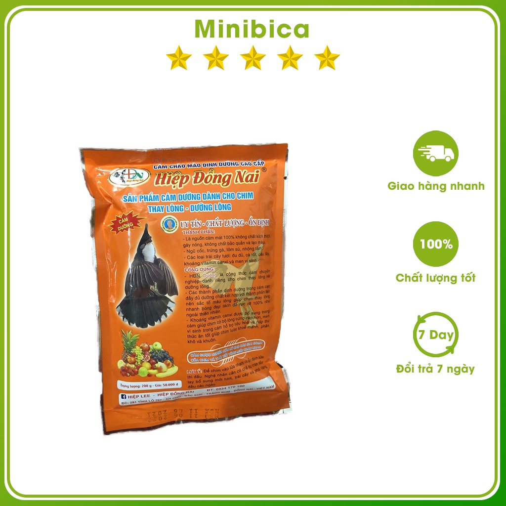 Cám chim Hiệp Đồng Nai Dưỡng Lông cám ăn thức ăn cho chim cao cấp giá rẻ CC40