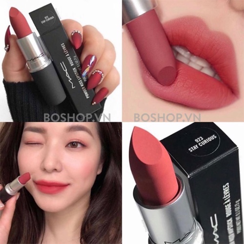 Son MAC Powder Kiss Lipstick Màu 930 Brickthrough