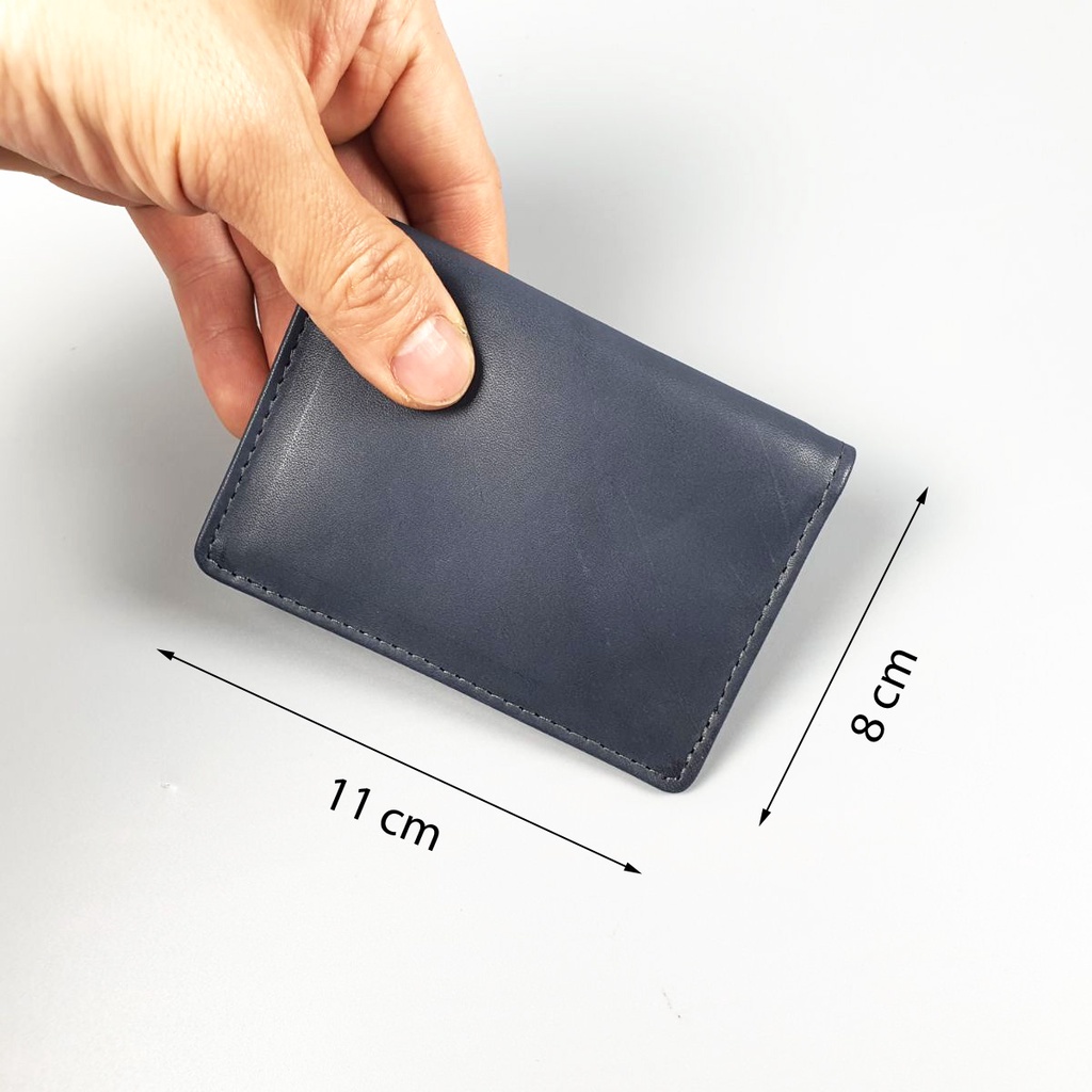 Ví mini nam nữ da bò thật MN114A  - 100% da bò thật, BH 3 năm, ví nhỏ