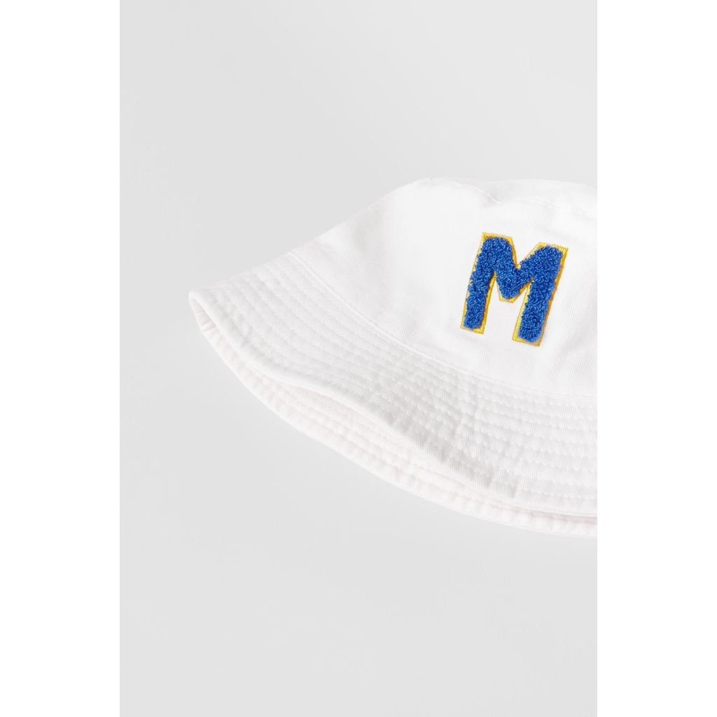 Mũ nón bucket trắng chữ Zara_hàng authentic