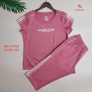 Đồ Bộ Mặc Nhà Nữ Cotton áo cộc, quần ngố, SET  Bộ nữ tay ngắn quần lửng HIFA Hoàng Hiền: CT625