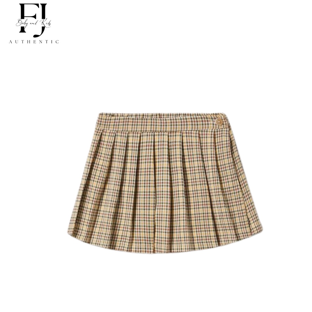Chân váy bé gái chính hãng Zara, chân váy kẻ vàng cho bé 1-4 tuổi Auth