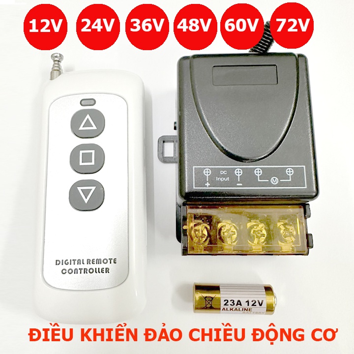 Thiết bị điều khiển từ xa dùng đảo chiều động cơ 12v 24v 36v 48v 60v 72v DC 20A