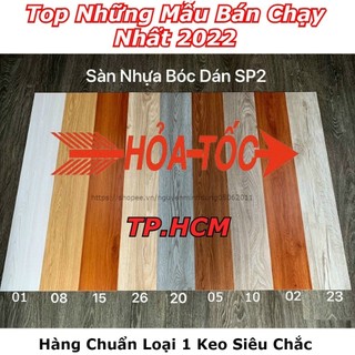 Sàn Nhựa Giả Gỗ loại 1 , KT 1 tấm nguyên 91,44 x15,24cm , có sẵn keo dán Vân sần, độ dày đủ 2mm