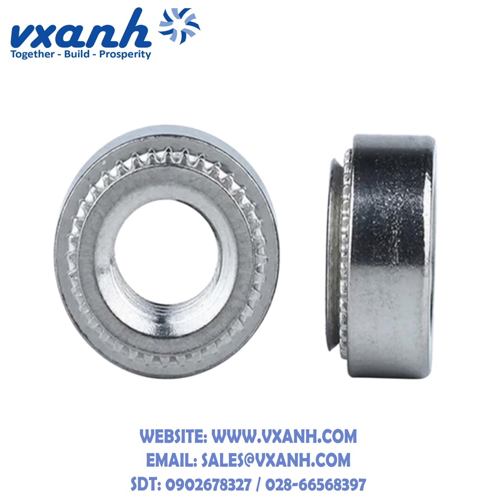 TÁN TỰ GIỮ, TÁN ÉP, ECU ÉP, ỐC VÍT PEM THÉP KHÔNG GỈ SUS304 HỆ INCH CLSS-032-2 (20 CON)