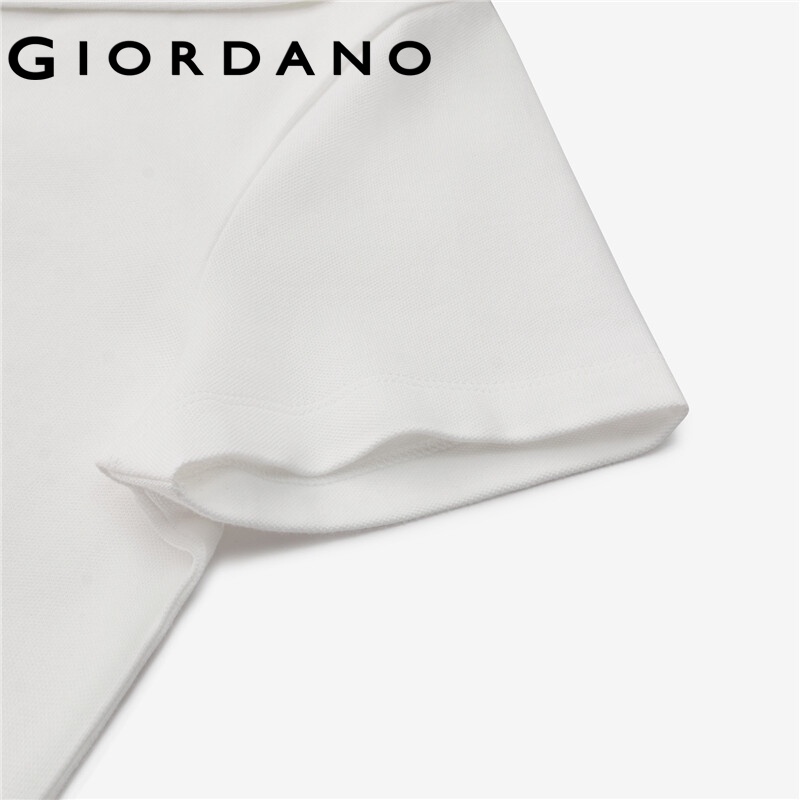 Áo polo GIORDANO 13313301 thêu họa tiết thời trang dành cho nữ