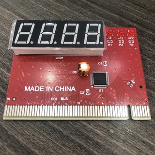 Card test Mainboard 4 số dùng cho main có khe cắm PCI (Đỏ) -DC1016