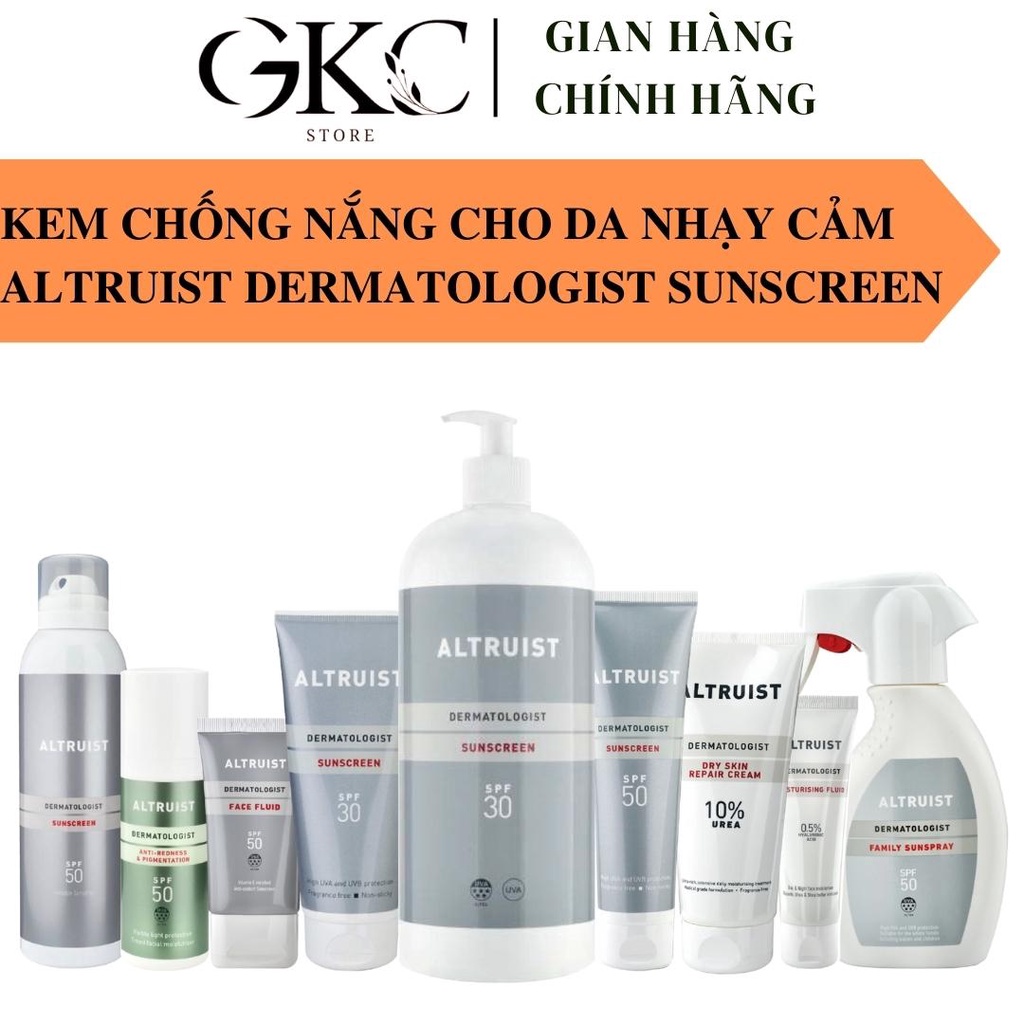 Kem chống nắng cho da nhạy cảm Altruist Dermatologist Sunscreen