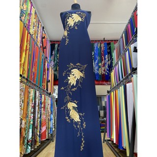 Vải áo dài tăm kết