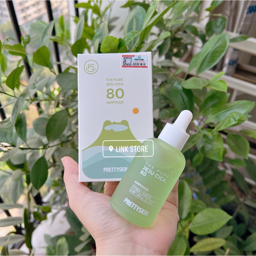 Tinh chất phục hồi da dầu mụn rau má Pretty Skin Jeju Cica 50ml