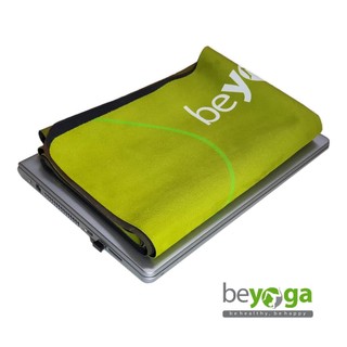 Thảm tập yoga du lịch cao su phủ nỉ 1mm beYoga
