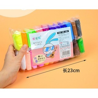  Đất Sét Tự Khô 24 Màu An Toàn Nặn Hình Cao Cấp Siêu Nhẹ Dành Cho Bé Làm Butter Slime Trang Trí 