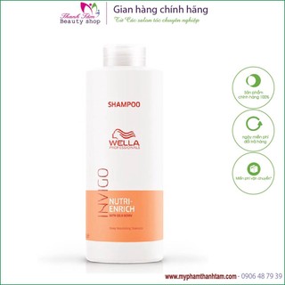 Dầu gội tăng cường dưỡng chất Wella Invigo Nutri Enrich Deep Nourishing Shampoo 1000ml | New 2024