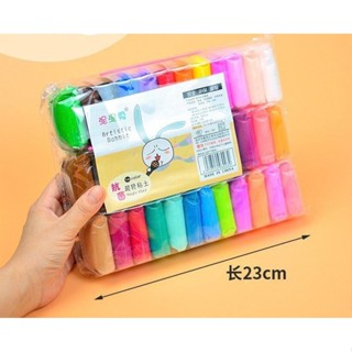 Đất Sét Tự Khô 36 Màu An Toàn Nặn Hình Cao Cấp Siêu Nhẹ Dành Cho Bé Làm Butter Slime Trang Trí