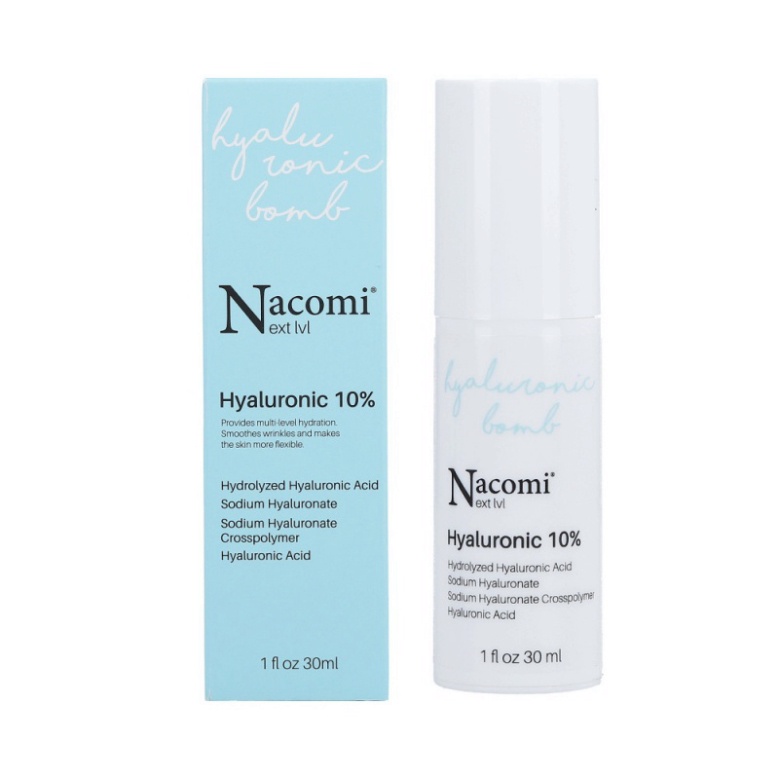 Serum Dưỡng ẩm Ngừa Lão Hóa Nacomi - Hyaluronic Acid 10% 30ml