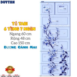 💯☎️ FREESHIP TP.HCM 💯 TỦ NHỰA DUY TÂN 6 TẦNG- 7 NGĂN TABI -VÀNG VÂN GỖ