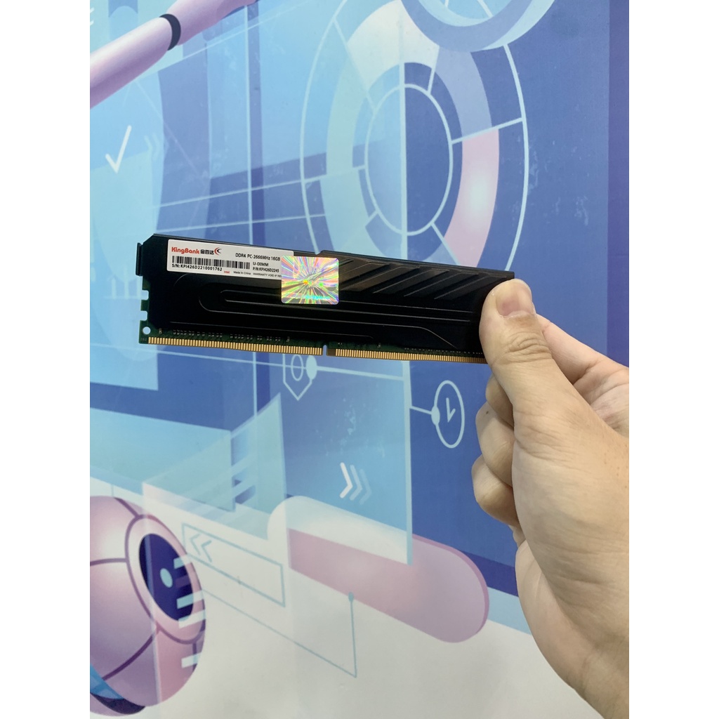 RAM MÁY TÍNH 8GB-16GB KINGBANK PC DDR4 Bus 2666/3200MHZ CÓ TẢN New Chính Hãng Bảo Hành 3 Năm