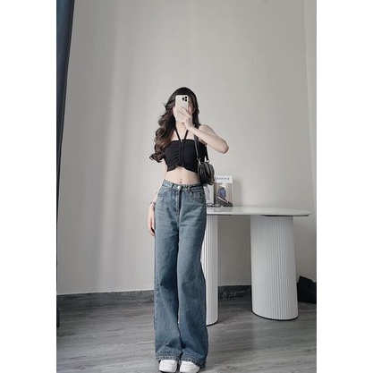 Quần xuông rộng cạp cao xinh xỉu #6729 By Samhyewear