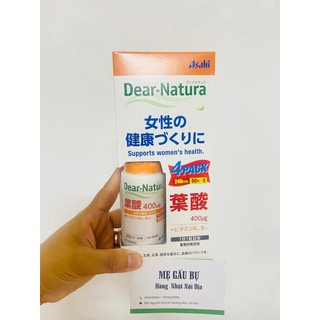 [ Sẵn] -date 1/2026- Viên uống hữu cơ folic và vitamin nhóm B cho phụ nữ, người thiếu máu hãng Asahi nội địa Nhật Bản