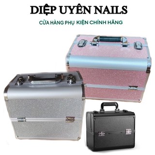 Cốp nhôm đồ nail, cốp trang điểm, cốp nail nhũ phun xăm mi móng