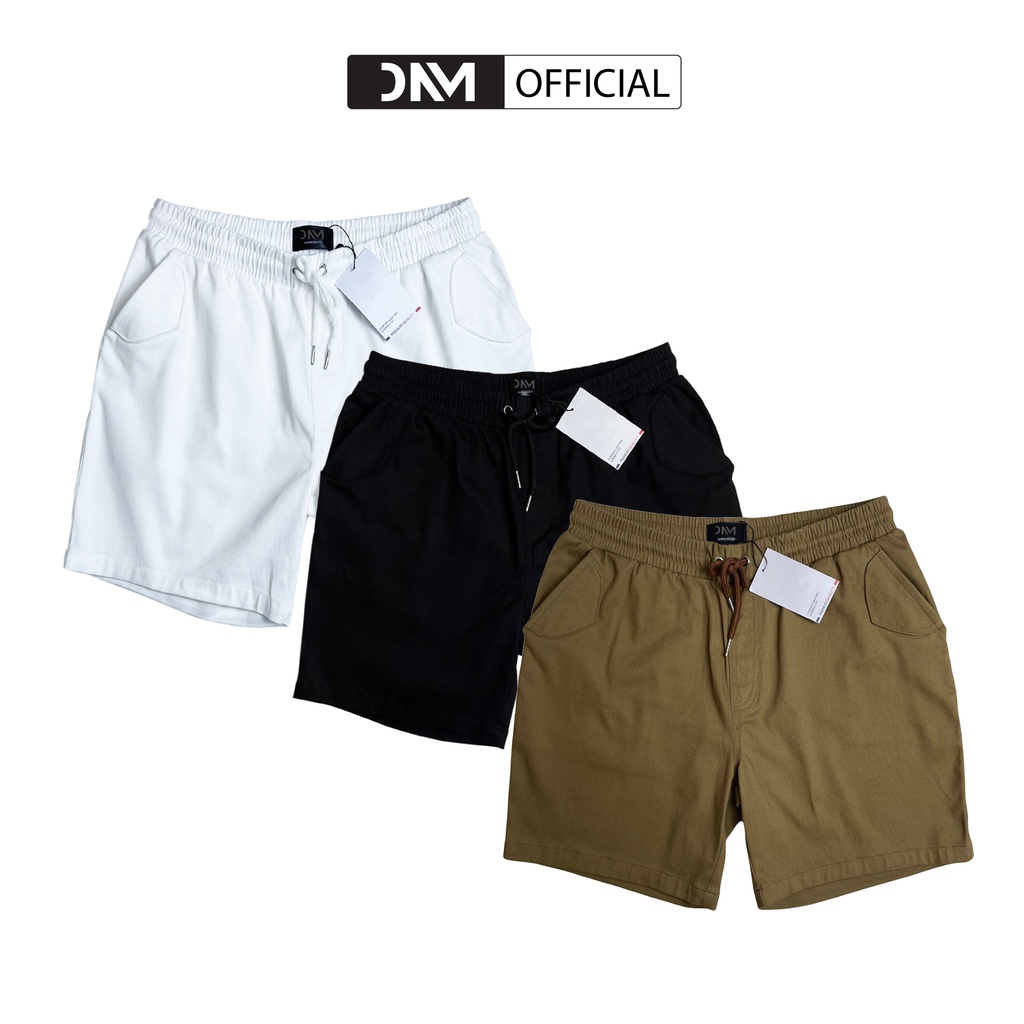 Combo 3 quần Short Kaki Utility 3 màu dành cho nam cạp chun chính hãng DNM