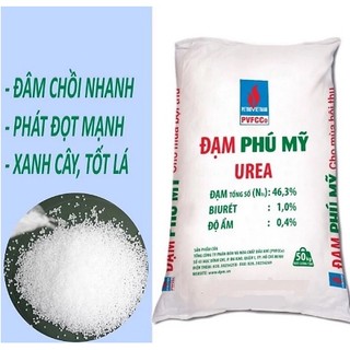 1kg phân đạm - ure - đạm phú mỹ - tăng trưởng - đạm trắng